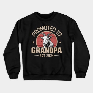 Promoted to grandpa 2024 Crewneck Sweatshirt